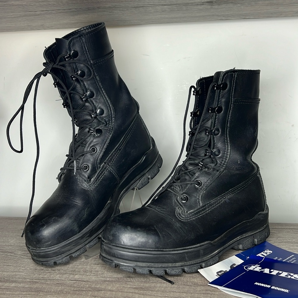 Bates 9” Dura Shocks Steel Toe Leather Combat Boots